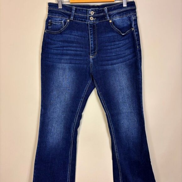 Kancan High Waisted Wide Leg Jeans Women's 30 - Picture 3 of 7